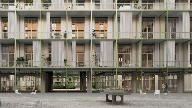 Ansicht Produktionsgeb&auml;ude, Bild: studio blomen